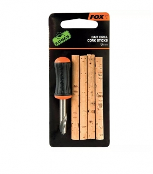 Fox  Edges Bait Drill & Cork Sticks - Drill & 6mm Cork Sticks