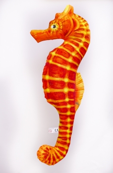 Gaby Stofftier Kuscheltier Seepferdchen (Orange) 60cm
