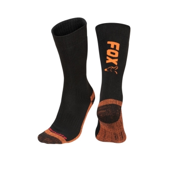 Fox Black / Orange Thermolite long sock 6 - 9 (Eu 40-43)