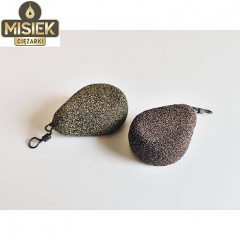 Carp Lead Misiek - Pear Flat Brown 120g