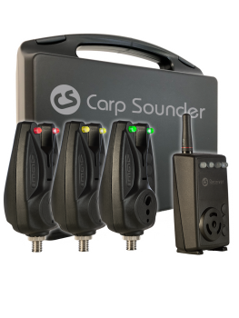 Preview: Carp Sounder AGEone Funksystem 3+1 Set im Transportkoffer