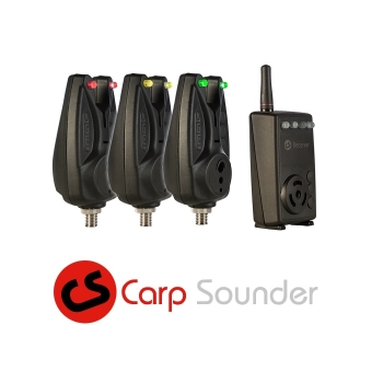 Carp Sounder AGEone Funksystem 3+1 Set im Transportkoffer + 3x FIL Schnellverschluss Adapter