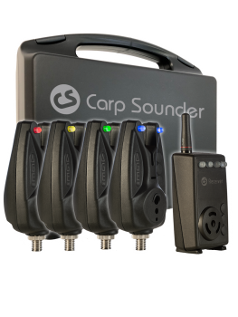 Preview: Carp Sounder AGEone Funksystem 4+1 Set im Transportkoffer