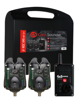 Carp Sounder ROC XRS ACC NEON BLACK 2+1 Set im Transportkoffer