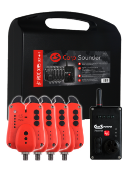 Carp Sounder ROC XRS ACC Streetfishing 4+1 Set im Transportkoffer