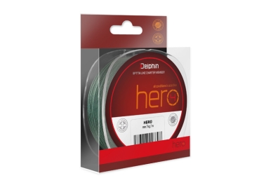 Delphin HERO Grün Geflochtene Angelschnur 0,20mm 13,2kg 117m