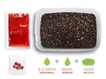 Preview: Delphin Method Feeder Pellet box Reaxe READY&GO - Lachs-Krebs