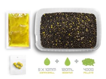 Preview: Delphin Method Feeder Pellet box Reaxe READY&GO - Mais-Ananas