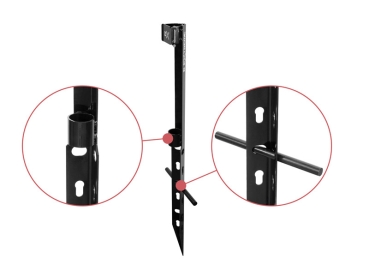 Preview: Delphin Waller Rutenhalter Rutenständer EXTREME 100cm