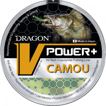 Dragon Monofile V-Power+ Camou 0.16mm/3.8kg (150m)