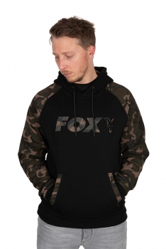 FOX Black/Camo Raglan Hoodie XL