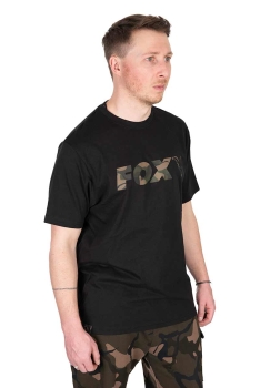 Fox Black/Camo Logo T-Shirt XL