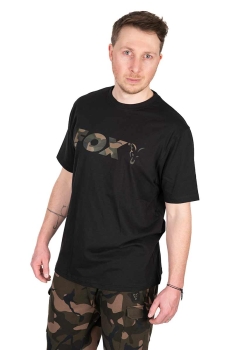Fox Black/Camo Logo T-Shirt XXL