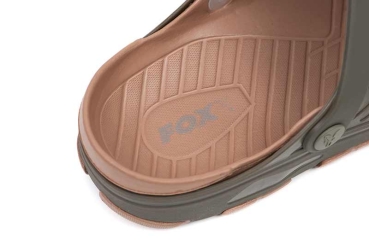 Preview: Fox Clogs Khaki Latschen Gr. 42