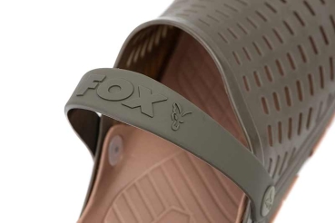 Preview: Fox Clogs Khaki Latschen Gr. 42