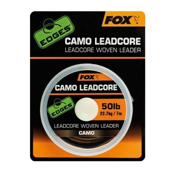 Fox Edges Camo Leadcore Woven Leader - 50lb/7m