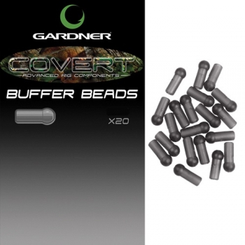 Gardner Covert Buffer Beads C-Thru Brown 20 pcs