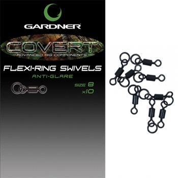 Gardner Covert Flexi-Ring Swivels - size 8
