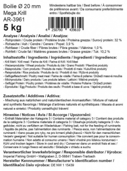 Preview: Imperial Fishing IB Carptrack Mega.Krill Boilie - 2 kg / 16 mm
