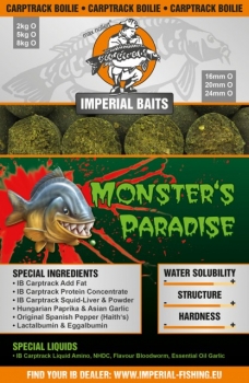Preview: Imperial Fishing IB Carptrack Monster's Paradise Boilie - 1 kg / 24mm