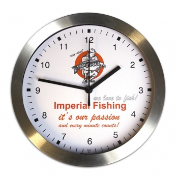 Imperial Fishing Metall Wanduhr