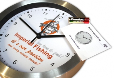 Preview: Imperial Fishing Metall Wanduhr