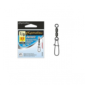 Preview: Komatsu Swivels - High Speed Rolling Swivel with Fastlock Snap Gr.2 - 5pcs