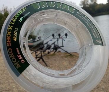 Preview: Katran Shock Leader BRUTAL 0,55mm - 48,60lb 150m - Clear