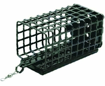 Konger Futterkorb Metall Eckig mit Boden 50g