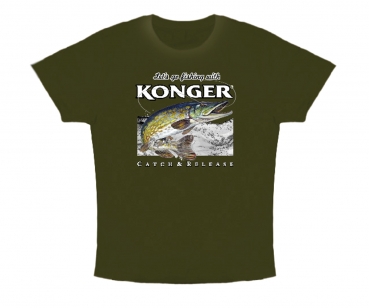 Konger T-Shirts Grün - Hecht XL