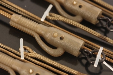 Preview: Korda Leadcore Leader Hybrid Clip - Gravel/Brown