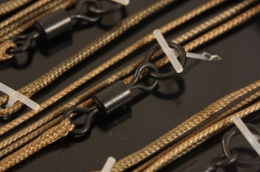 Preview: Korda Leadcore Leader Ring Swivel - Weed/Silt