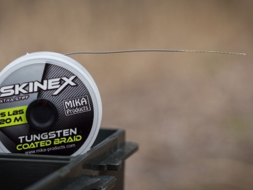Preview: Mika Tungsten Coated Braid SKINEX/SEMI STIFF - 20m +25 lbs