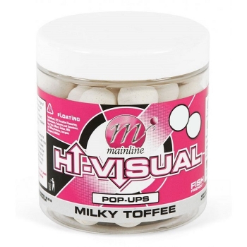 Mainline Baits Hi-Visual Pop Ups Milky Toffee - 12mm