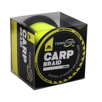 Preview: Mikado Geflochtene Sinkende Schnur Carp Braid Fluo Yellow - 0.14mm 9.70kg 1200m