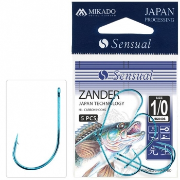 Mikado Haken Sensual Zander Blau - Size 2/0