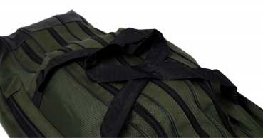 Preview: Mikado Rutenfutteral 3 Fächer Grün 140cm Versteift