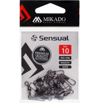 Preview: Mikado Tönnchenwirbel mit Safety Snap Gr.6 - 10 Stück