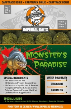 Imperial Fishing IB Carptrack Monster's Paradise Boilie - 2 kg / 16 mm