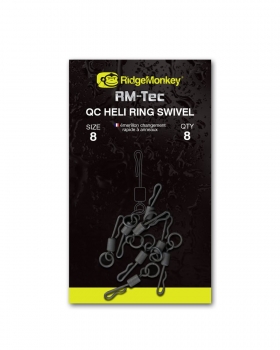 RidgeMonkey RM-TEC QC Heli Ring Swivel - Size 11