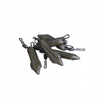 Preview: RidgeMonkey Uni Lead Clip Camo Brown - 5 Stück 