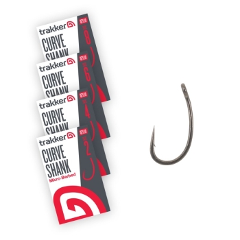 Trakker Curve Shank Hooks Micro Barbed - Size 4
