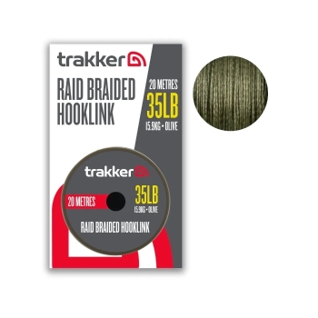 Trakker Raid Braid Hooklink - 35lb 15.9kg 20m