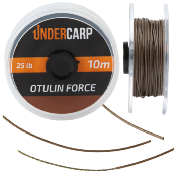 Undercarp Geflochtenes Vorfach mit Beschichtung 10m - 25lbs OTULIN FORCE – Braun