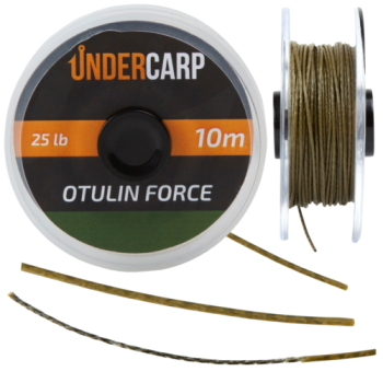 Undercarp Geflochtenes Vorfach mit Beschichtung 10m - 25lbs OTULIN FORCE – Grün