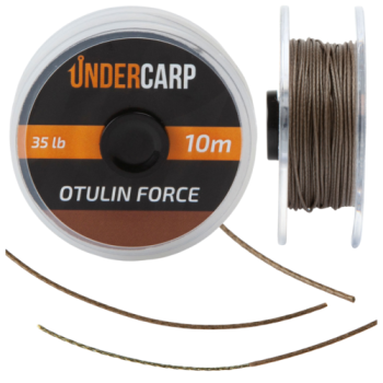 Undercarp Geflochtenes Vorfach mit Beschichtung 10m - 35lbs OTULIN FORCE – Braun