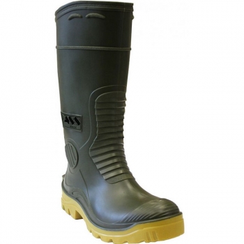 Vass - E Boot Gummistiefel Khaki/Yellow - EU43 / UK9