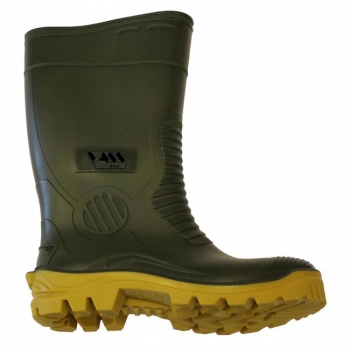 Vass - E Boot Gummistiefel Khaki/Yellow - EU42 / UK8