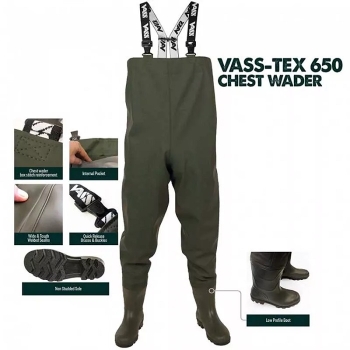 Vass-Tex 650 Series Chest Wader EU46 / UK12