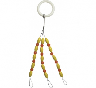 Behr Gummistopper mit Perlen Farbe Gelb - S